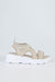 Chunky sole textile sandals