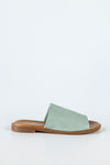 Leather flat sandals