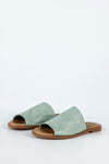Leather flat sandals