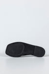 Leather quilted slide sandals