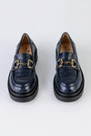 Chunky sole loafers with chain