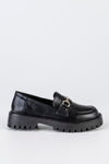 Chunky sole loafers with chain