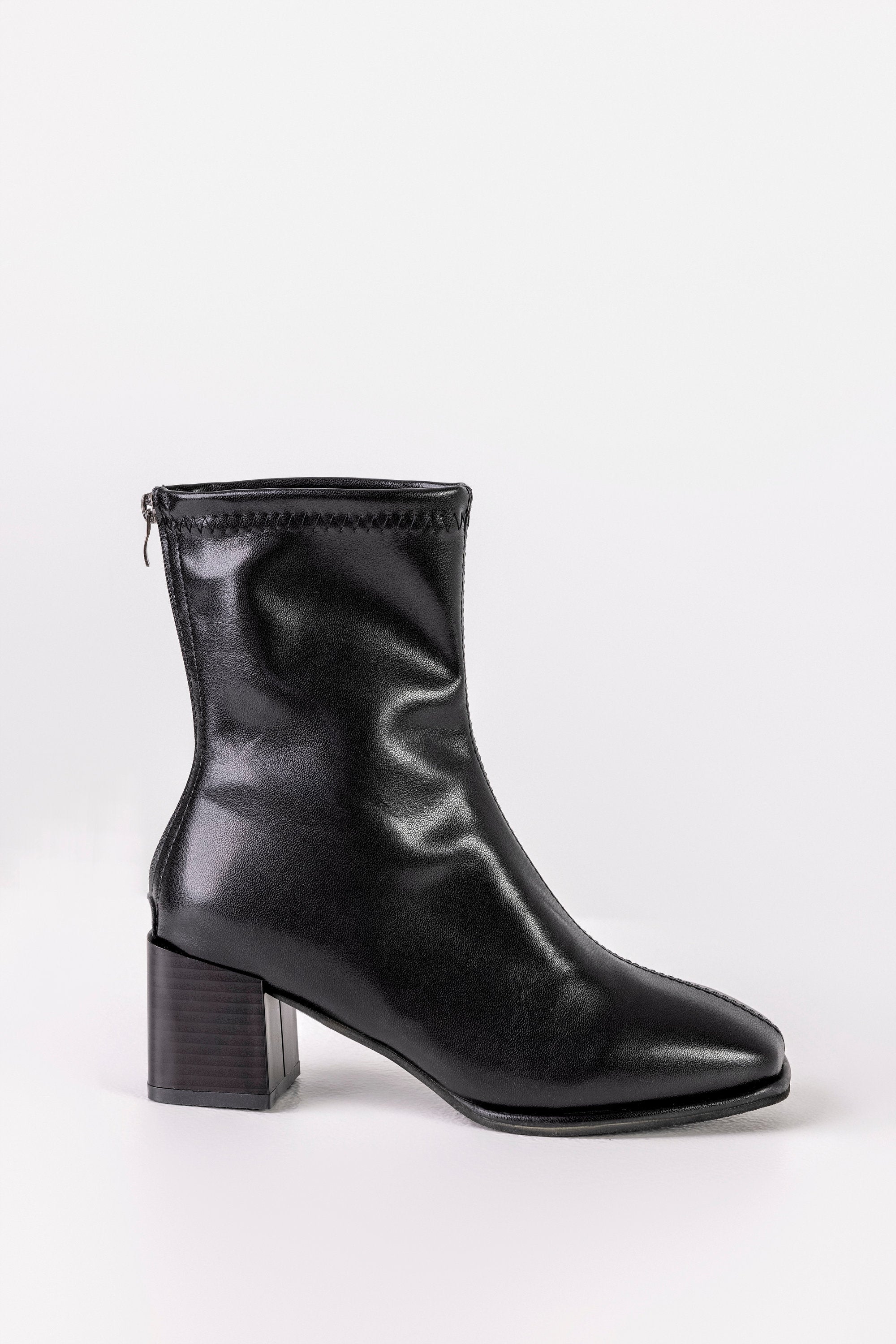shibuページ Zip back fastening boots– The Musk