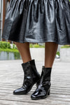 Zip-side fastening boots