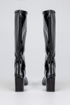 Zip back fastening boots