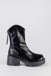 Zip back fastening boots