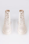 Leather lace-up boots