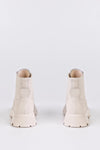 Leather lace-up boots