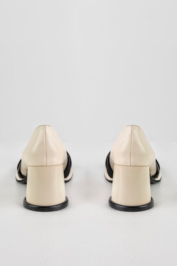 Round heeled women shoes
