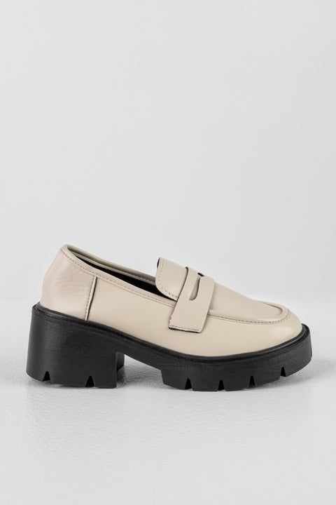 Chunky sole loafers