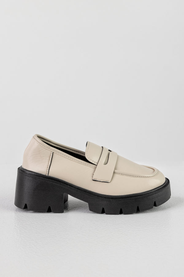 Chunky sole loafers
