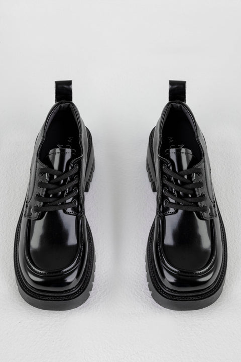 Chunky-sole derby shoes