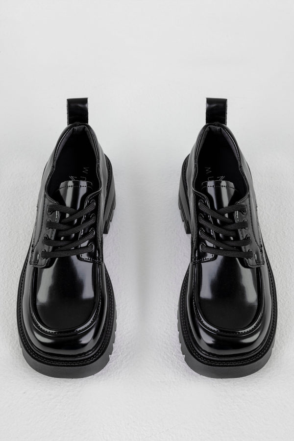 Chunky-sole derby shoes