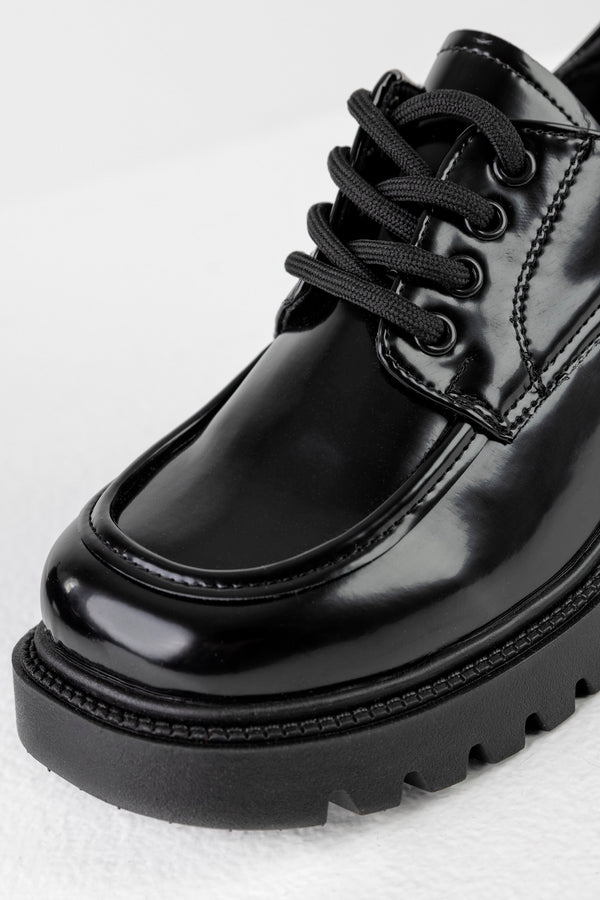 Chunky-sole derby shoes