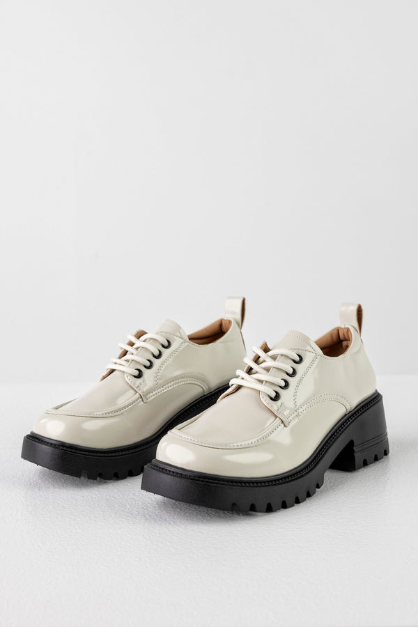 Chunky-sole derby shoes