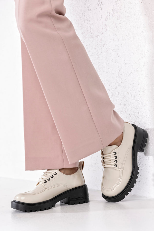 Chunky-sole derby shoes