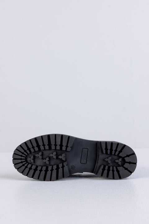 Chunky sole loafers with chain