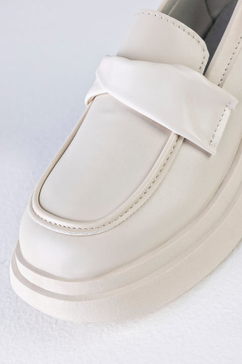 Chunky sole loafers
