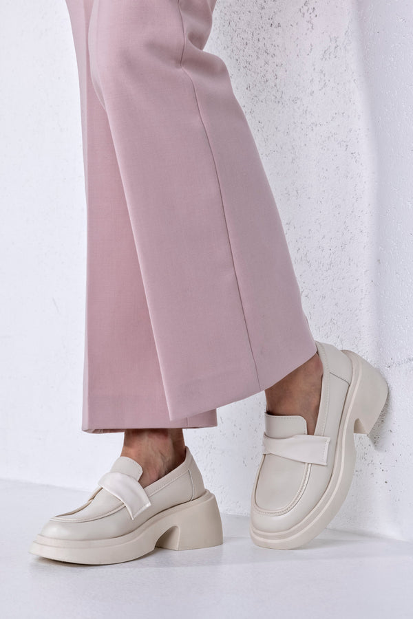 Chunky sole loafers