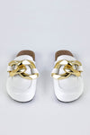 Chain loafer mules
