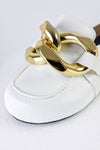 Chain loafer mules