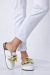 Chain loafer mules