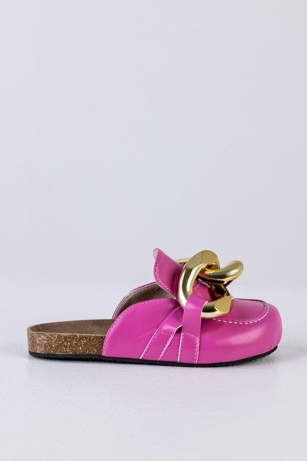 Chain loafer mules