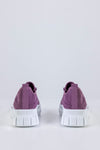 Knitted sneakers with laces