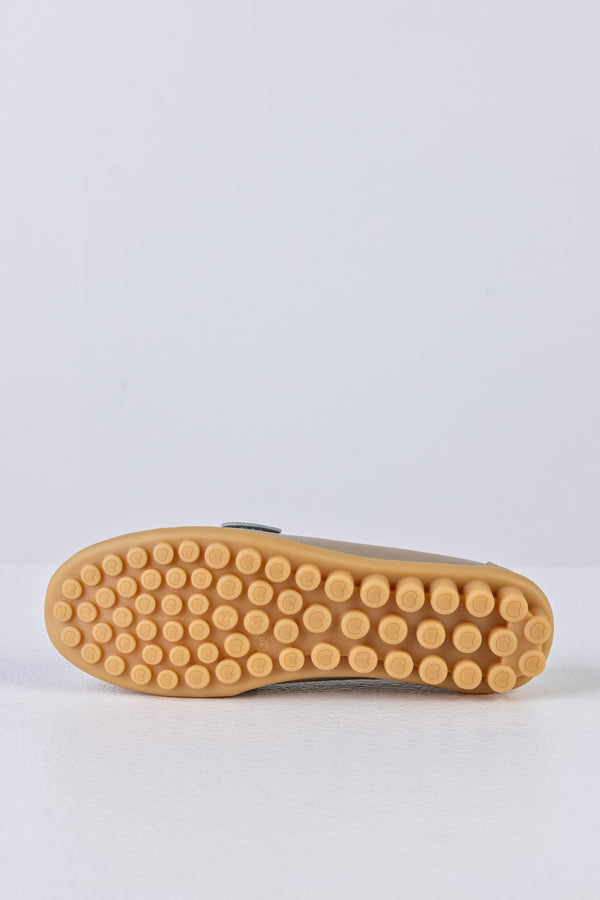 Mocassins en cuir avec ruban