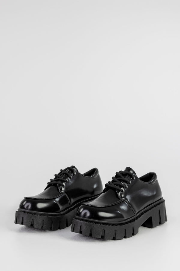 Chunky-sole derby shoes