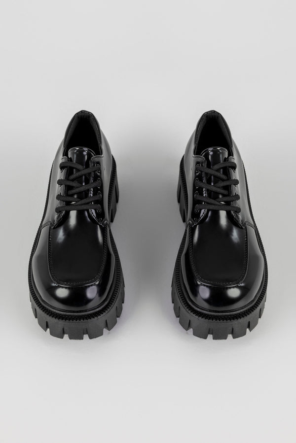 Chunky-sole derby shoes