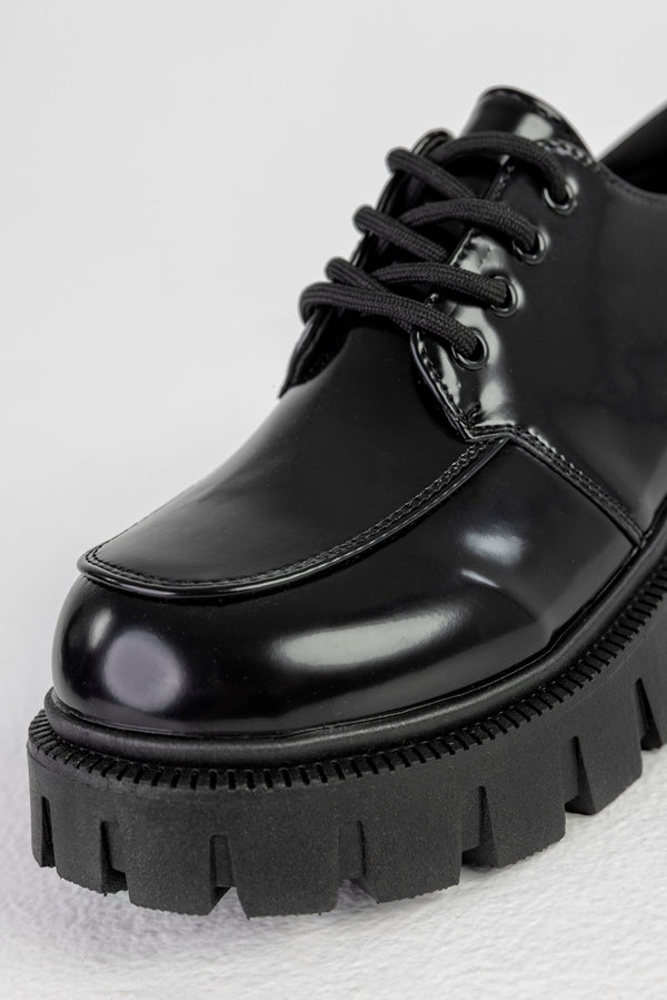 Chunky-sole derby shoes