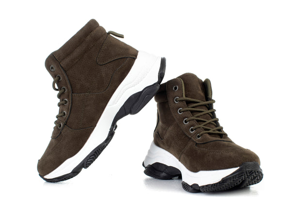 Lace up sneaker boots