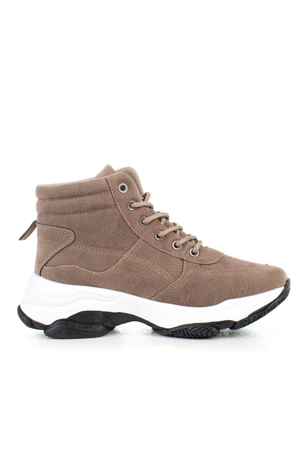 Lace up sneaker boots