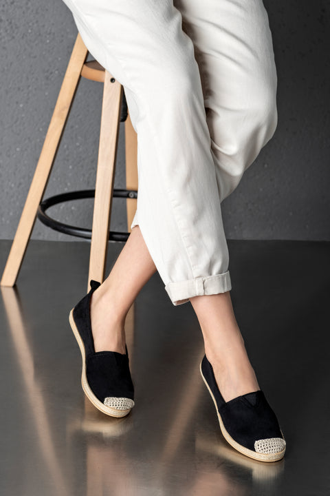 Slip-on , flat sole shoes