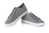 Lace-up, flat sole shoes
