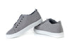 Lace-up, flat sole shoes