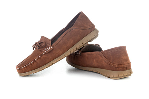 Moccasins with ribbon