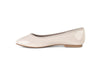 Round toe patent ballerinas
