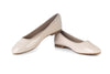 Round toe patent ballerinas