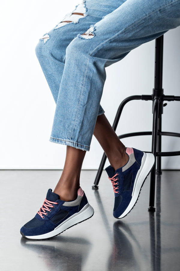 Lace up sneakers