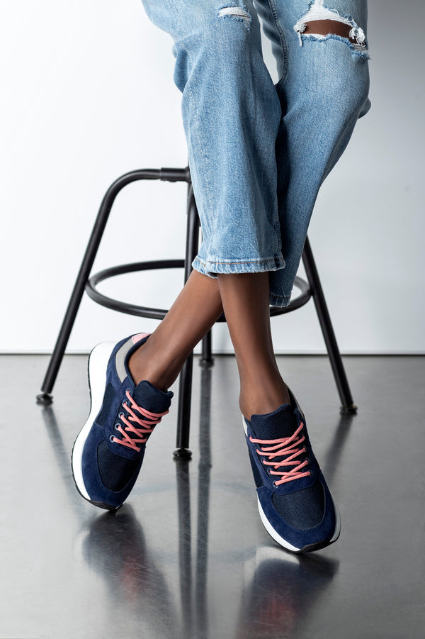 Lace up sneakers