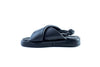 Leather crossover straps sandals