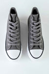 High top textile sneakers