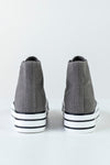 High top textile sneakers
