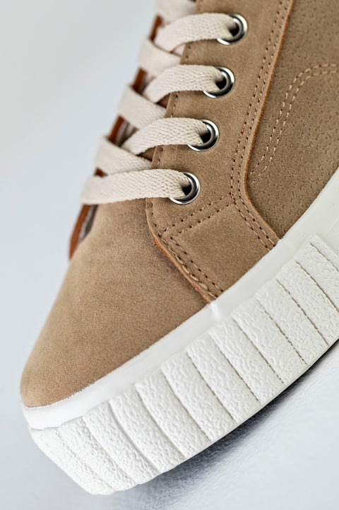 Lace-up, flatform sneakers