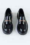 Chunky sole loafers with buckle