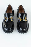 Chunky sole loafers with buckle