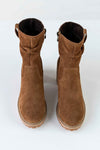 Leather boots