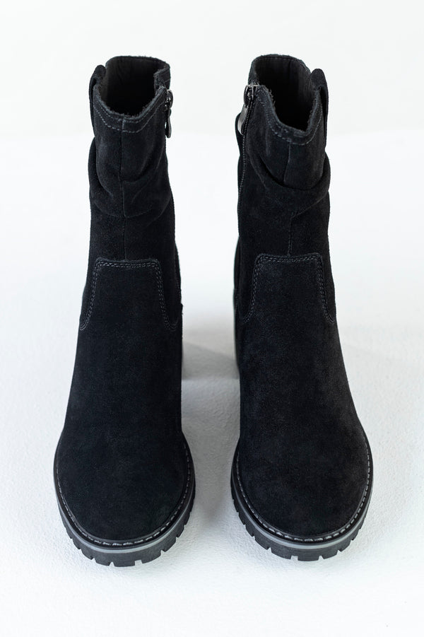 Leather boots